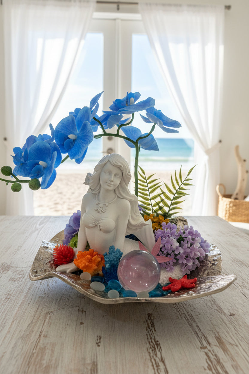 Mermaid in Golden Seashell