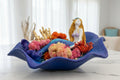 Mermaid on Coral Reef Hand-Painted Floral Vase