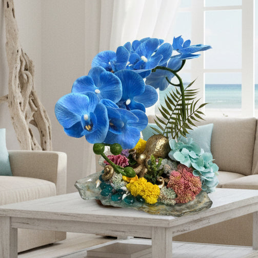 Octopus Glass Plate Sculpture – Coastal & Editorial Home Decor