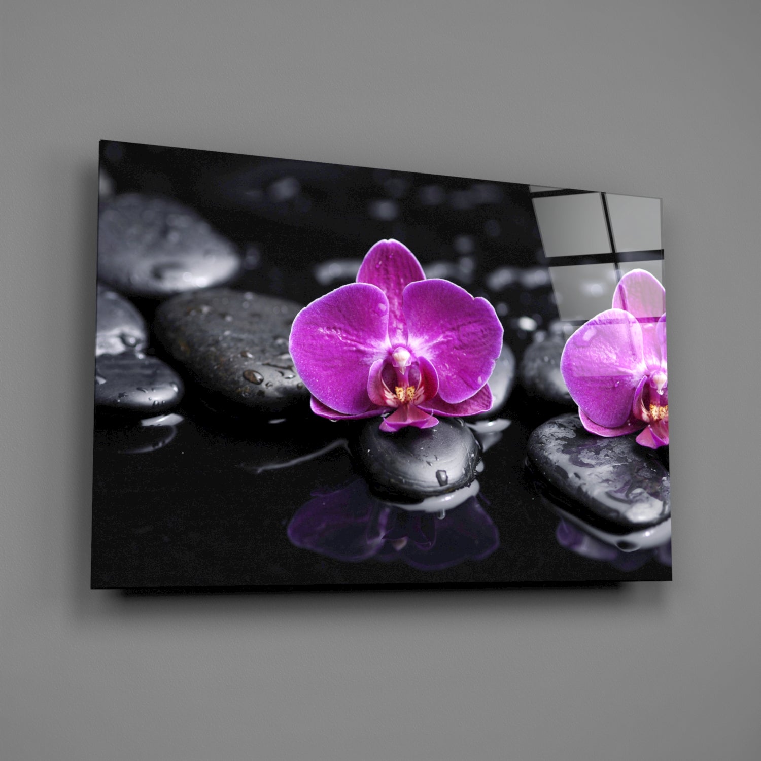 Orchid Glass Wall Art