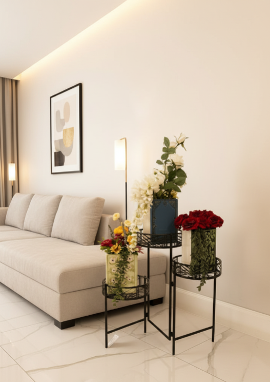 The Great Gatsby Flower Book Vase — White Faux Floral Art Edition